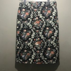 🌂Philosophy Apparel Black Floral Sz. 4 Skirt